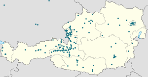 Karte von Land Salzburg mit Markierungen für die einzelnen Unterstützenden
