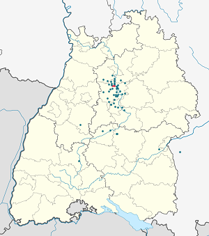 Karte von Besigheim mit Markierungen für die einzelnen Unterstützenden