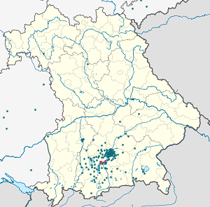 Karte von Starnberg mit Markierungen für die einzelnen Unterstützenden